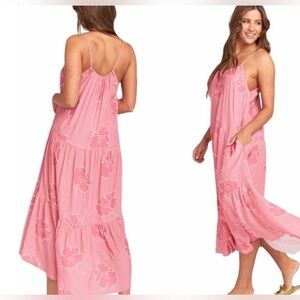Show Me Your MuMu Dainty Beachy BoHo Summer Halter May Maxi Dress Lovey Flora